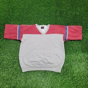 Vintage 90s Blank Locker-Tops Sweatshirt Womens L 20x21 Gray